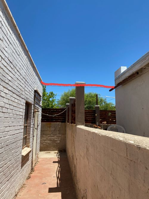 Fiber optic cable installed aerially on utility poles